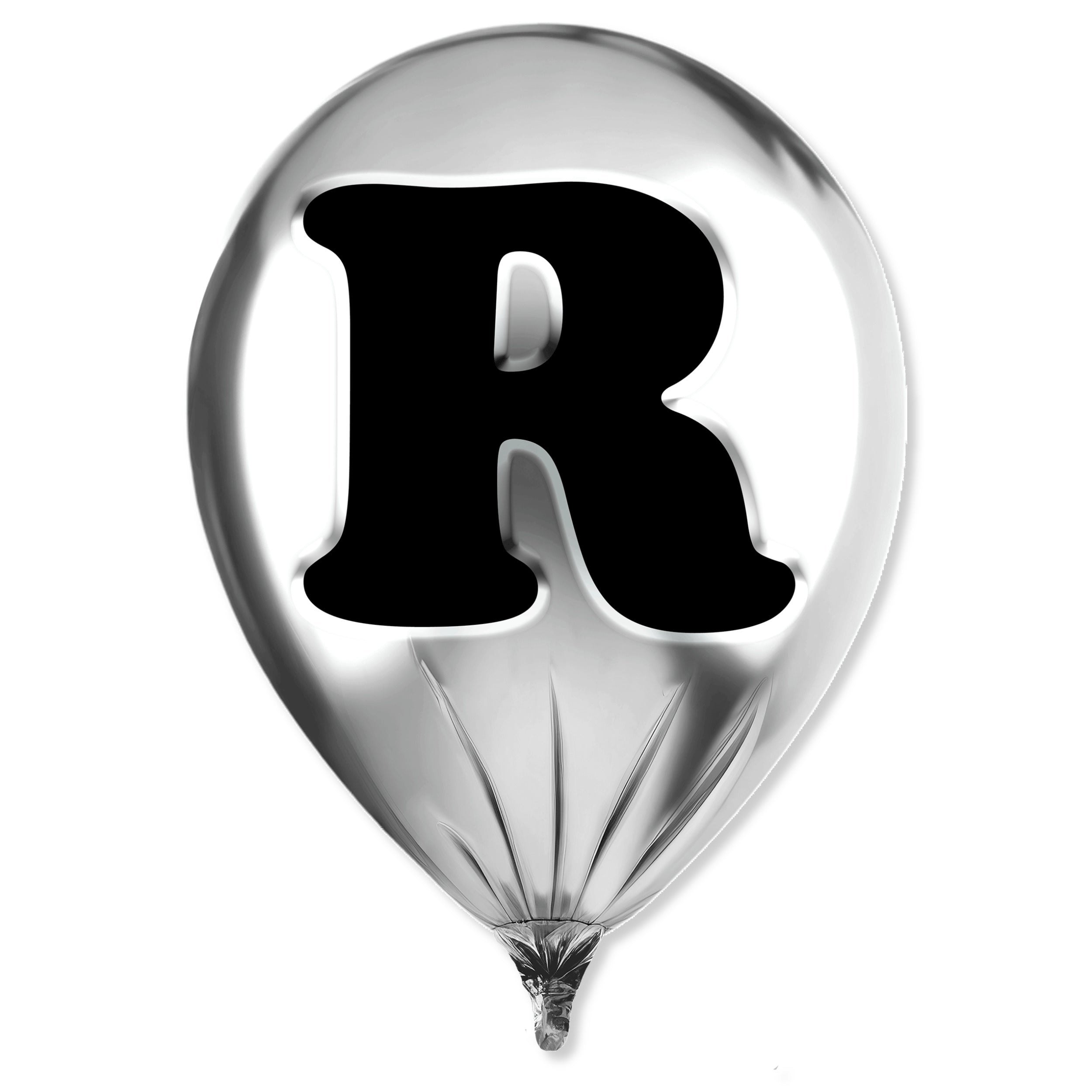 Silver Monogram Balloon