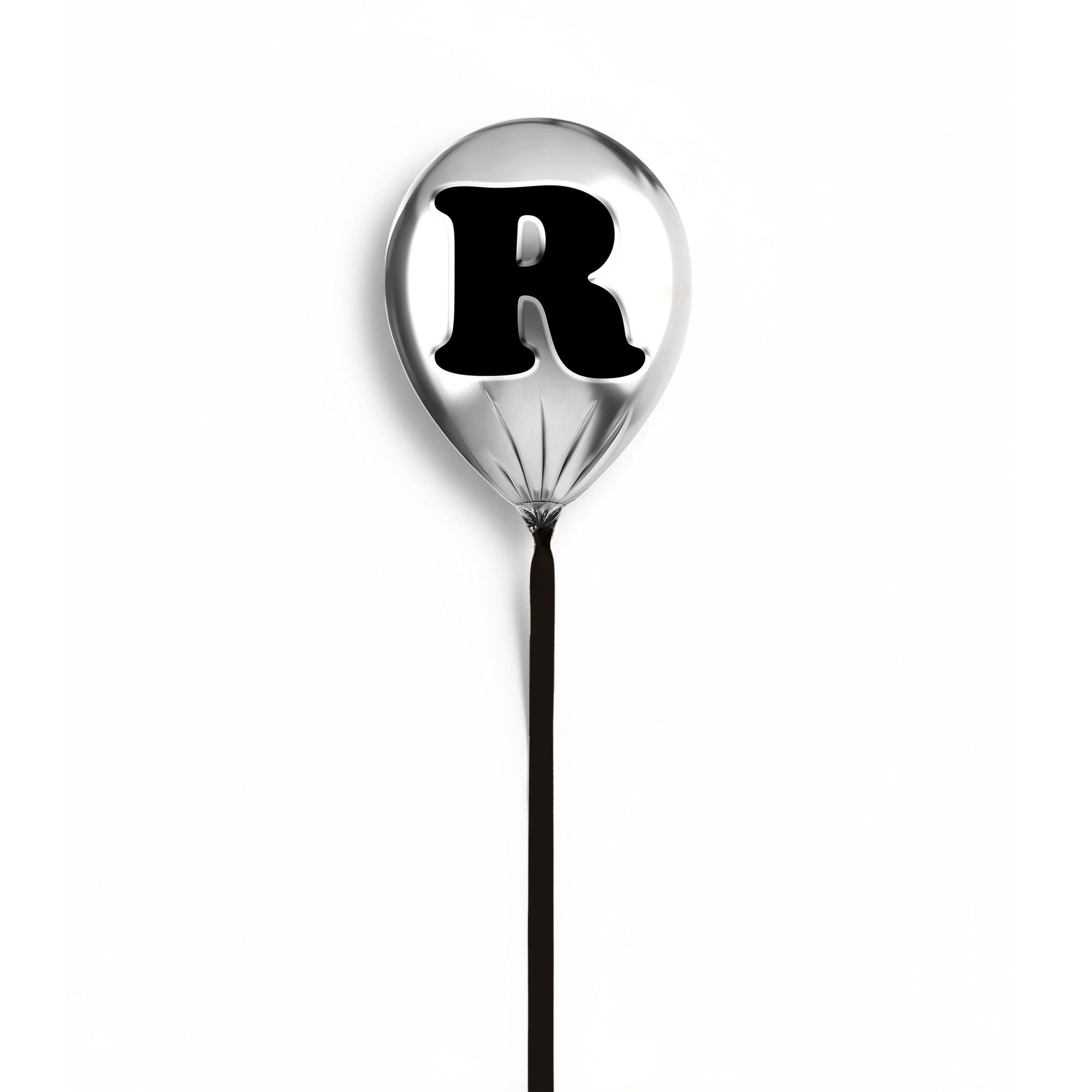 Silver Monogram Balloon