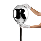 Silver Monogram Balloon