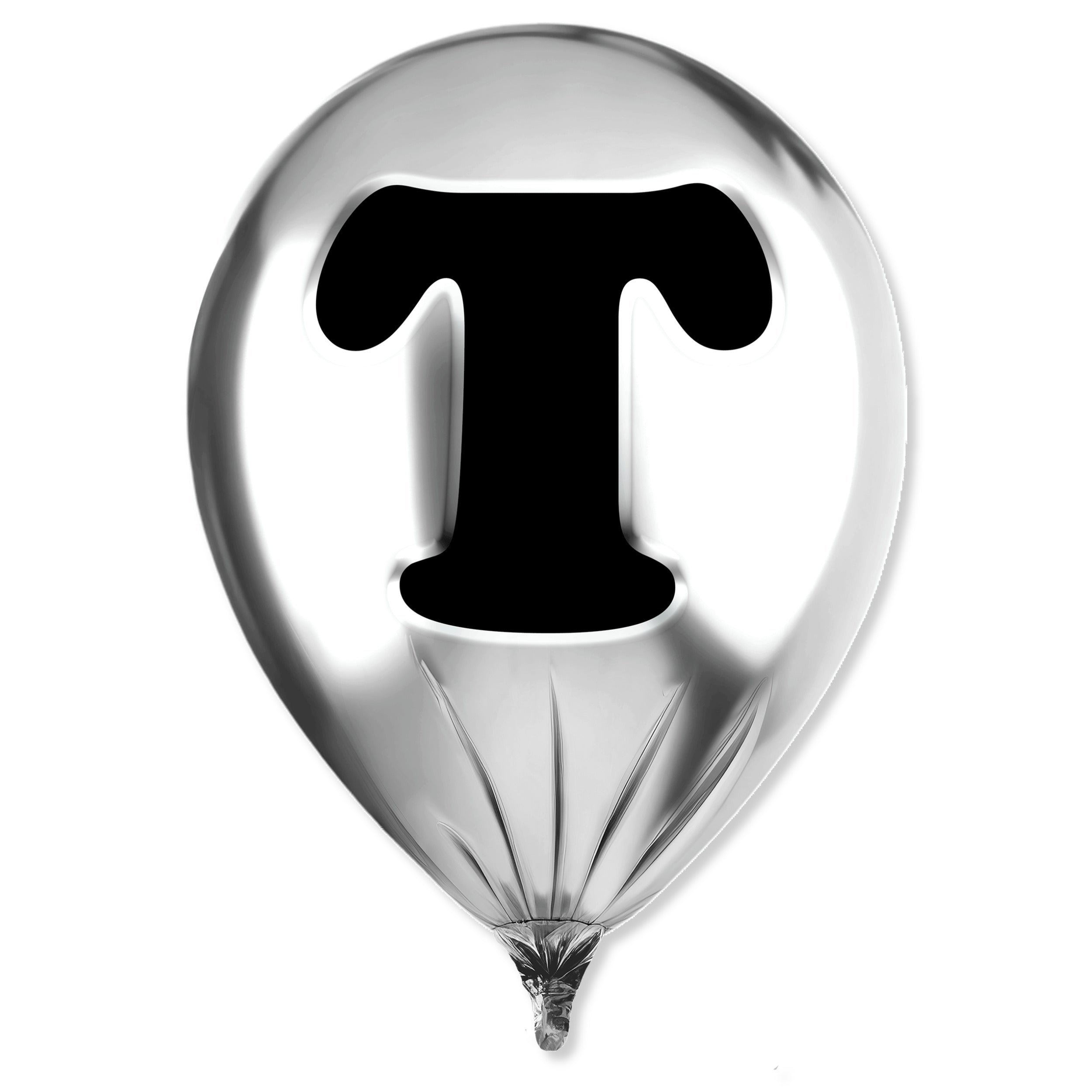 Silver Monogram Balloon