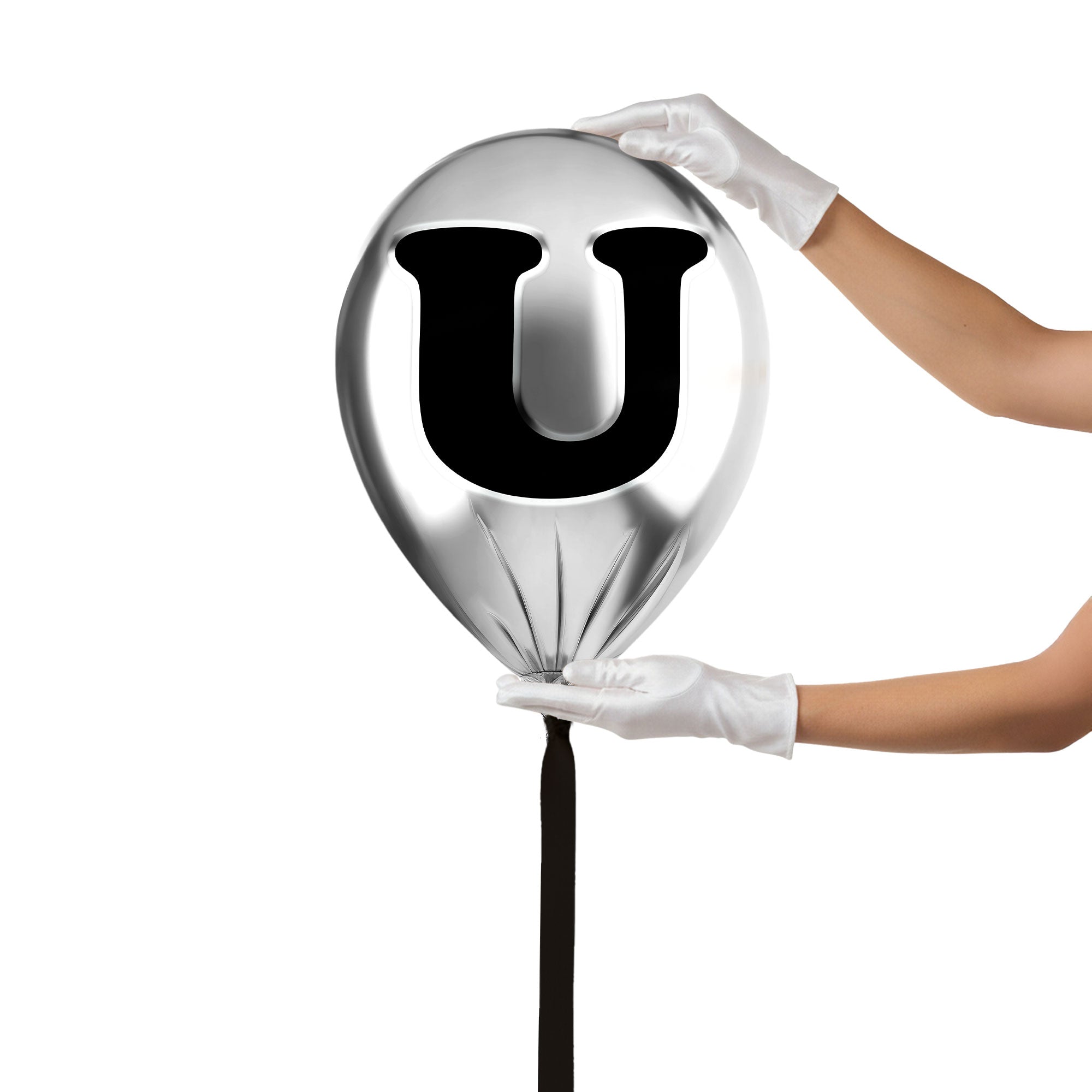 Silver Monogram Balloon
