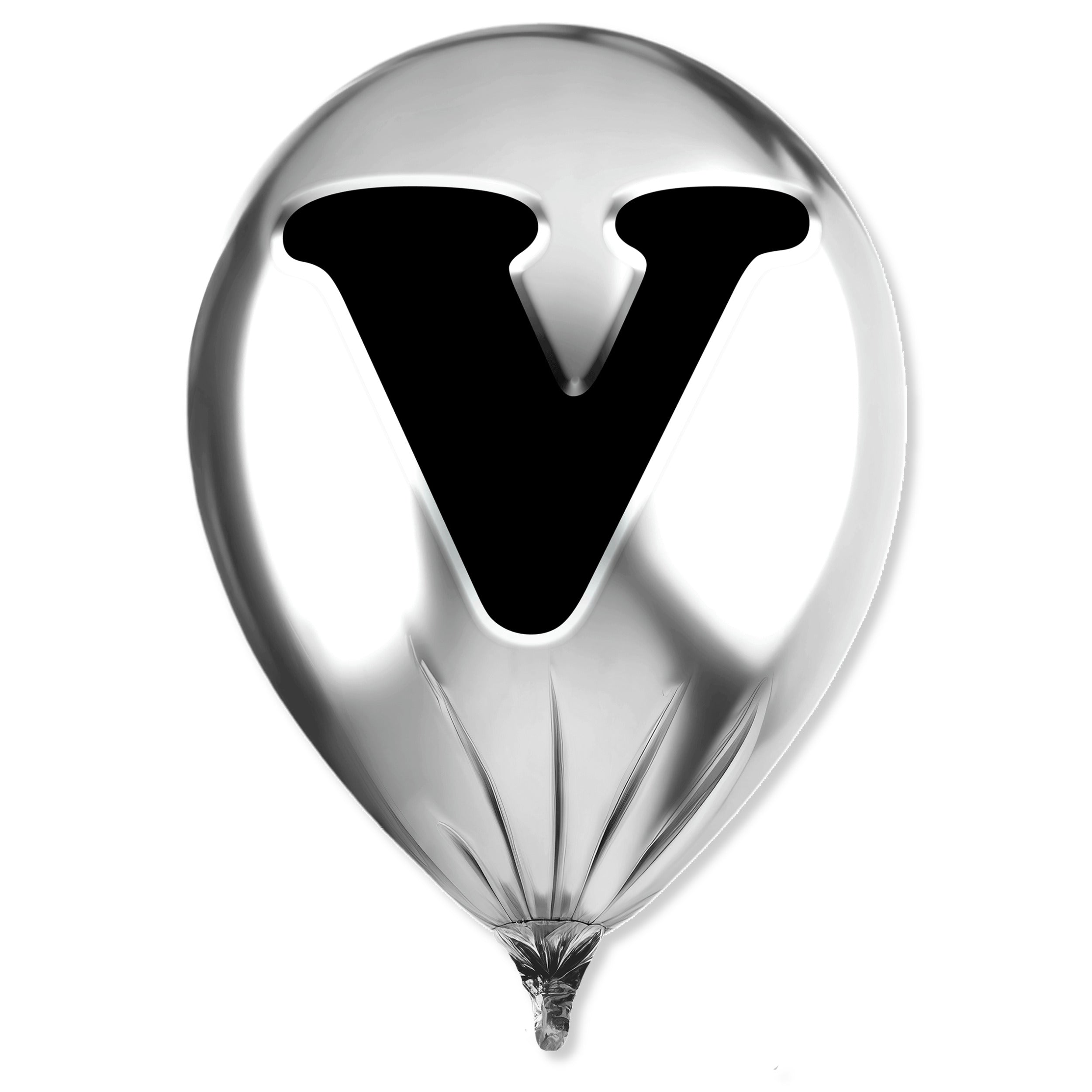 Silver Monogram Balloon