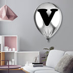Silver Monogram Balloon