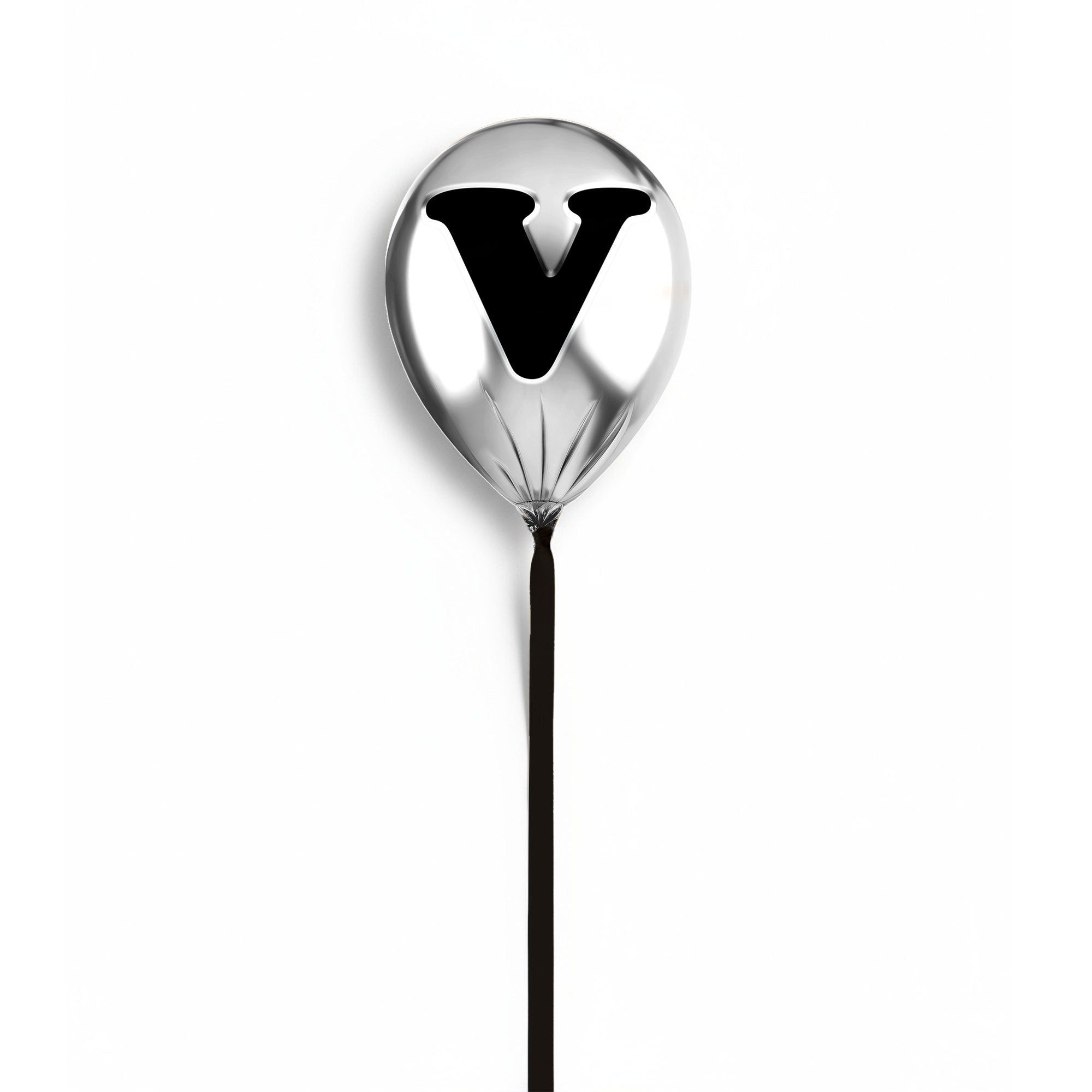 Silver Monogram Balloon
