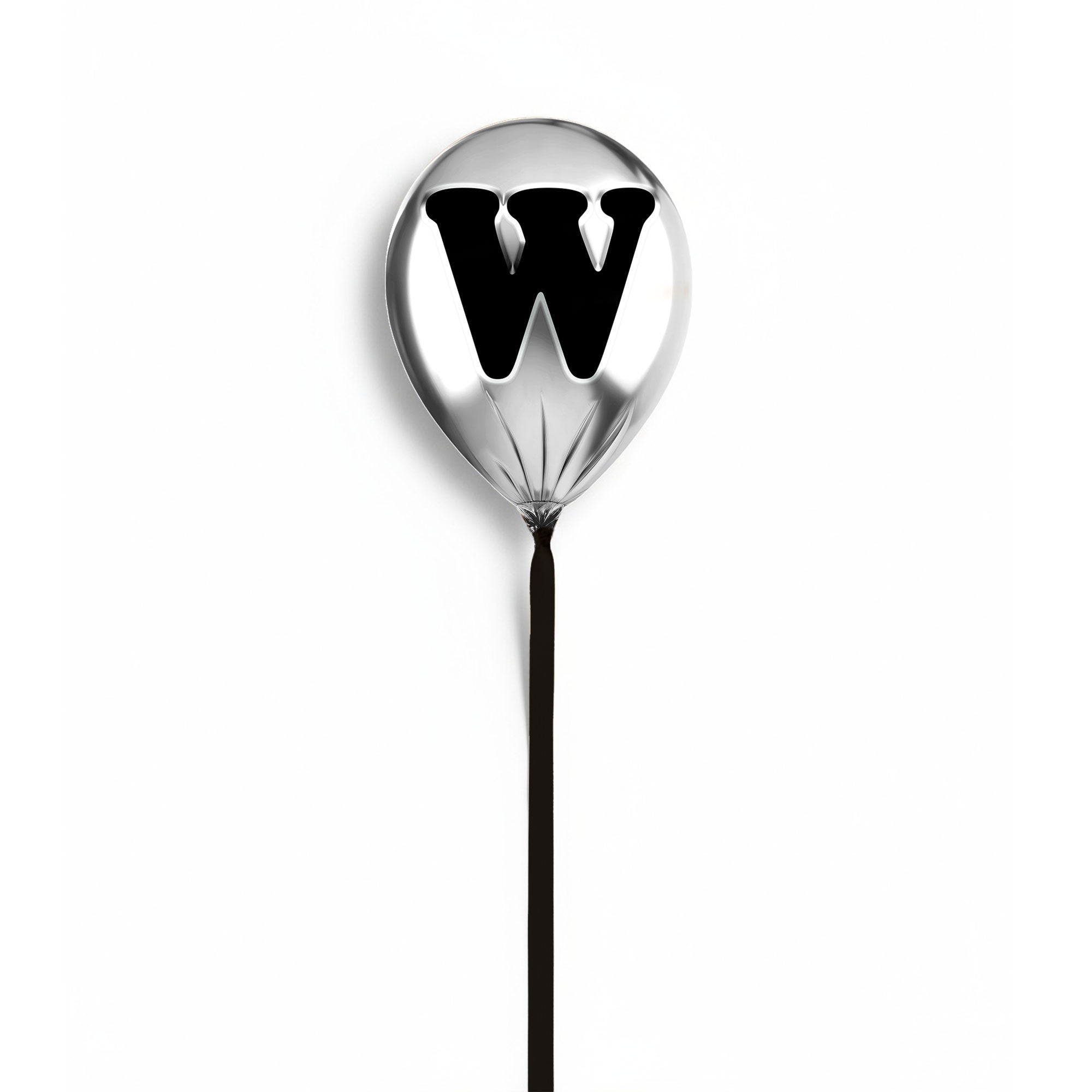 Silver Monogram Balloon