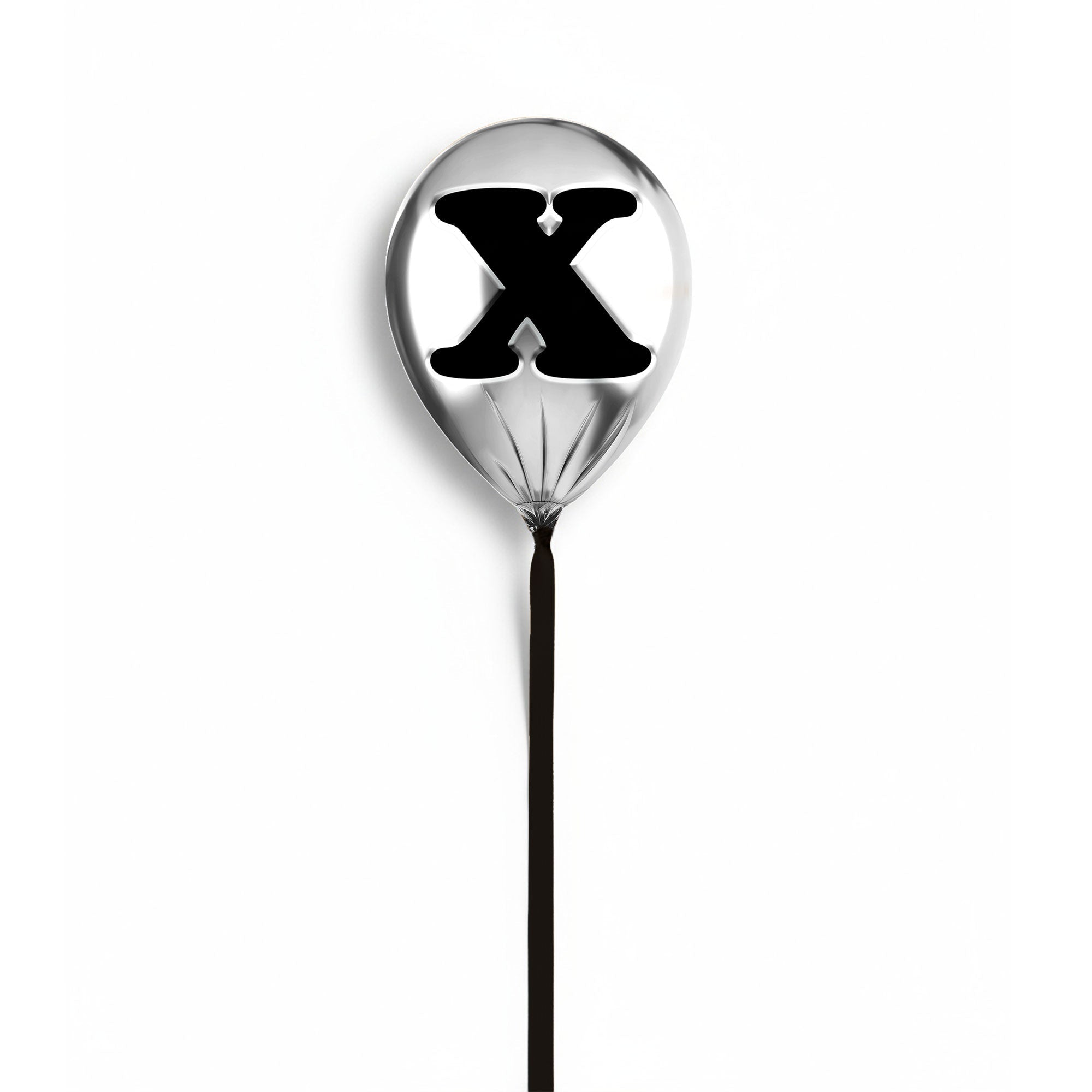 Silver Monogram Balloon