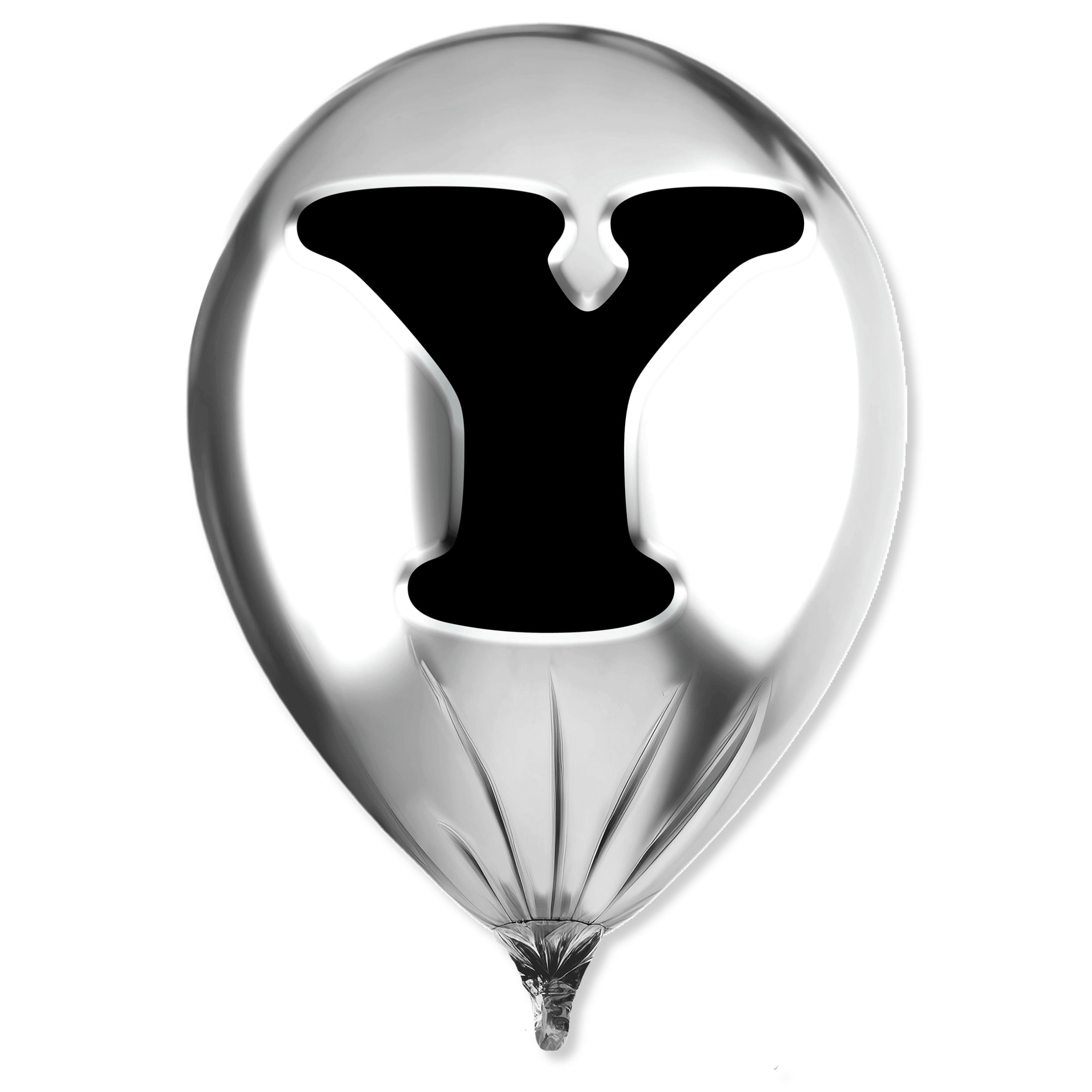 Silver Monogram Balloon