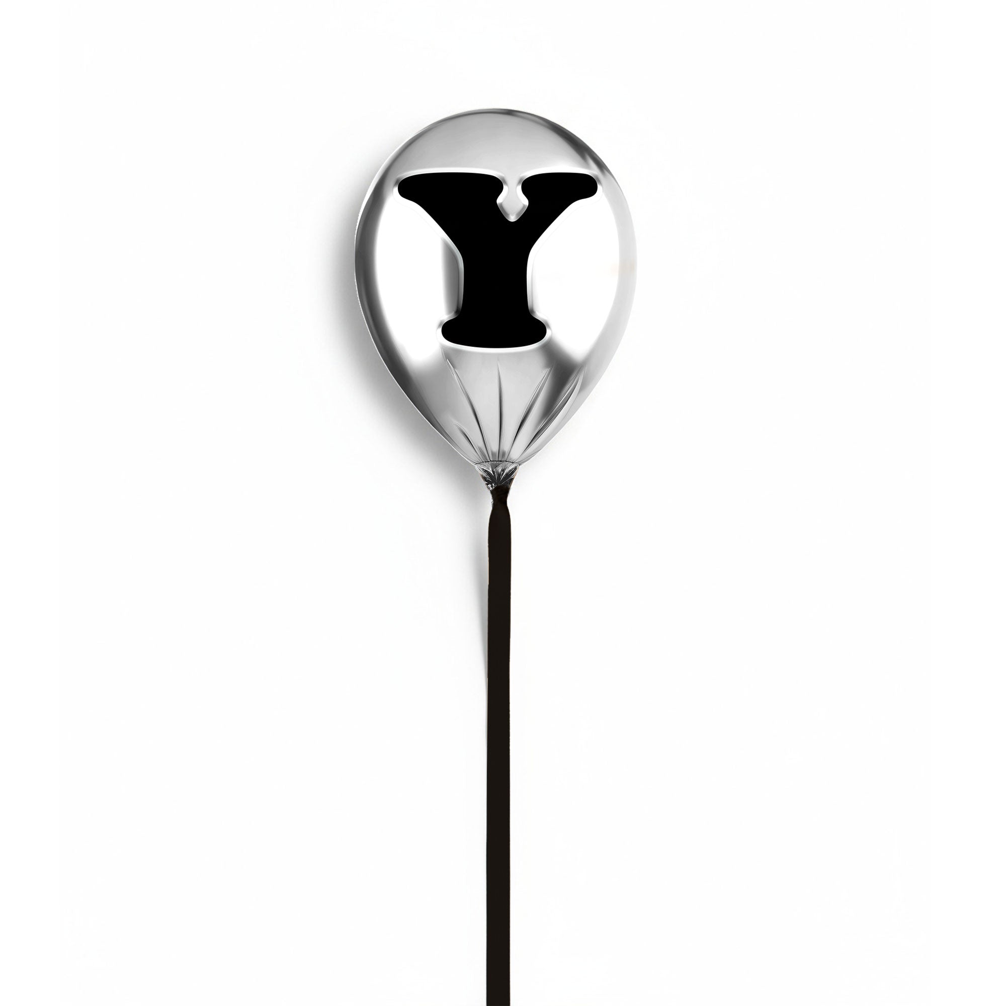 Silver Monogram Balloon