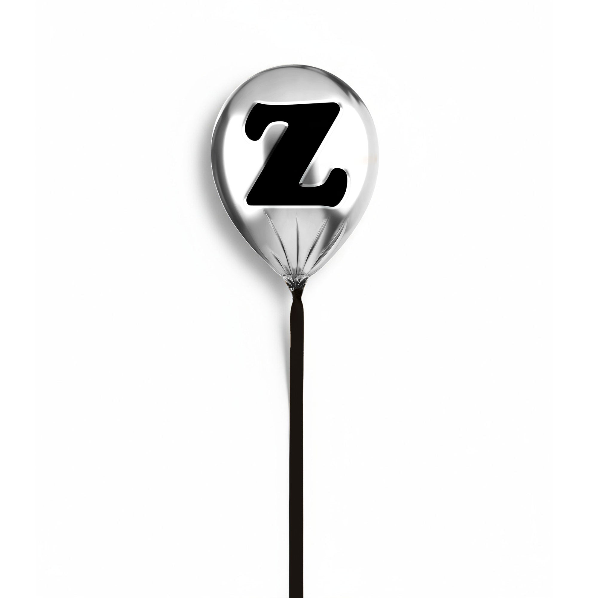 Silver Monogram Balloon