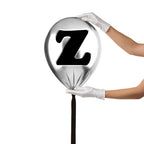 Silver Monogram Balloon