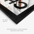 Luxury Drips Black and White Mirror