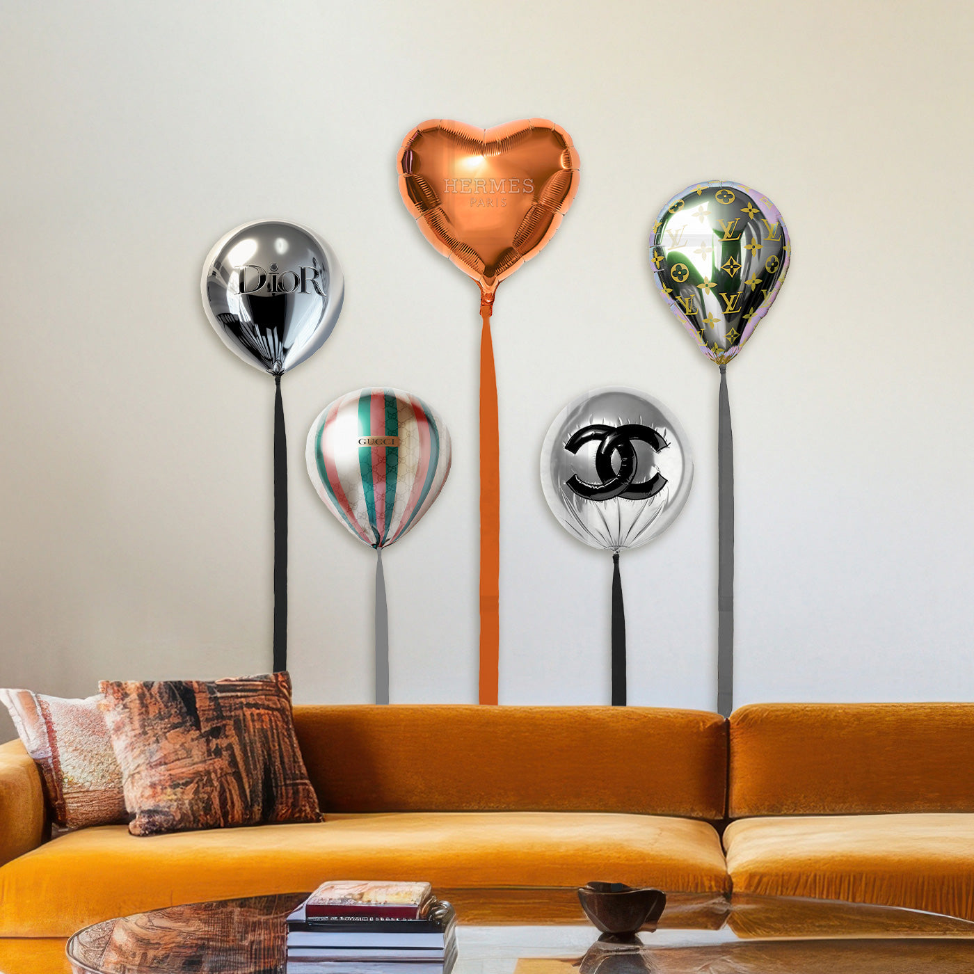Balloon Fantasy Acrylic Silhouettes Gallery Wall