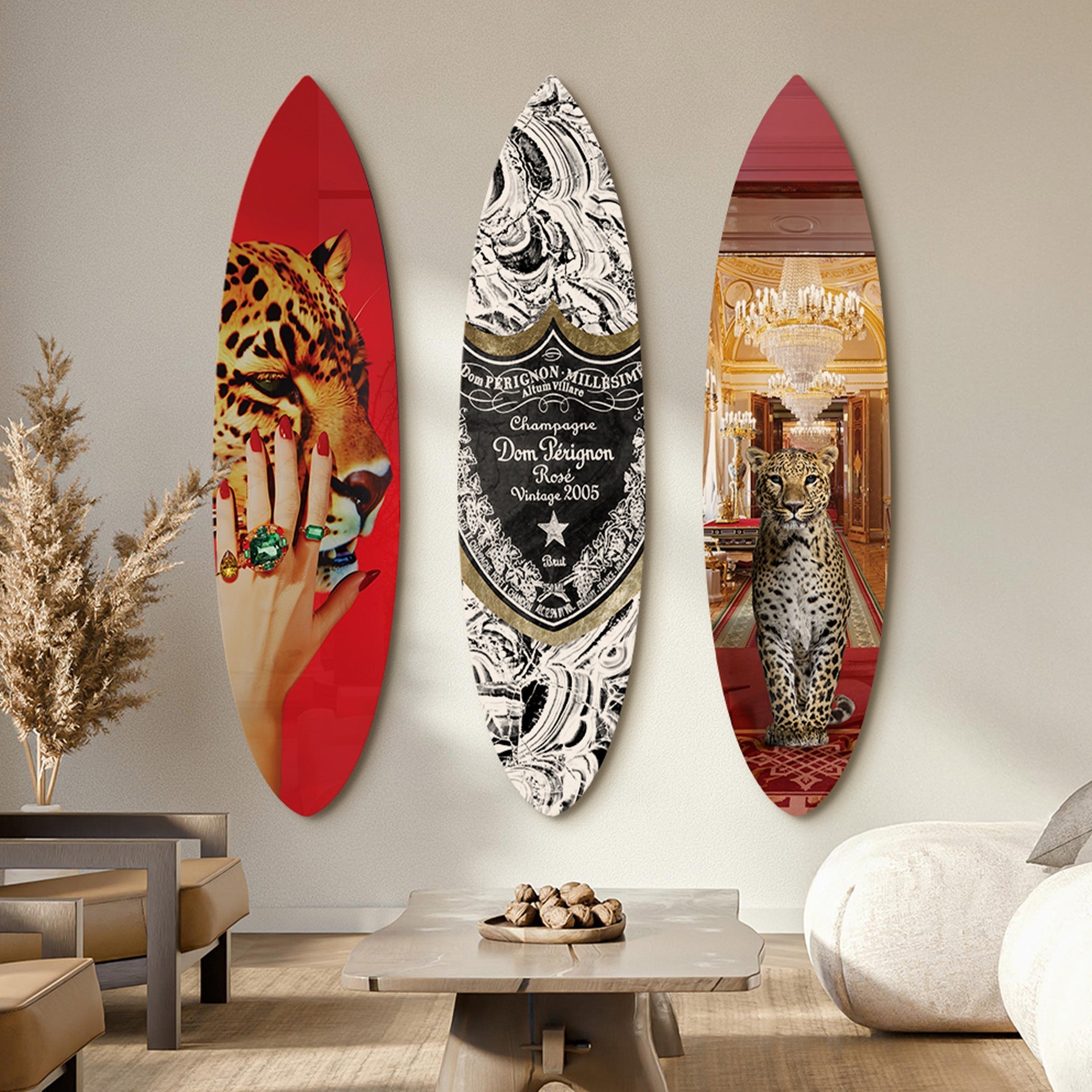 Gilded Beast | Surfboard Gallery Wall