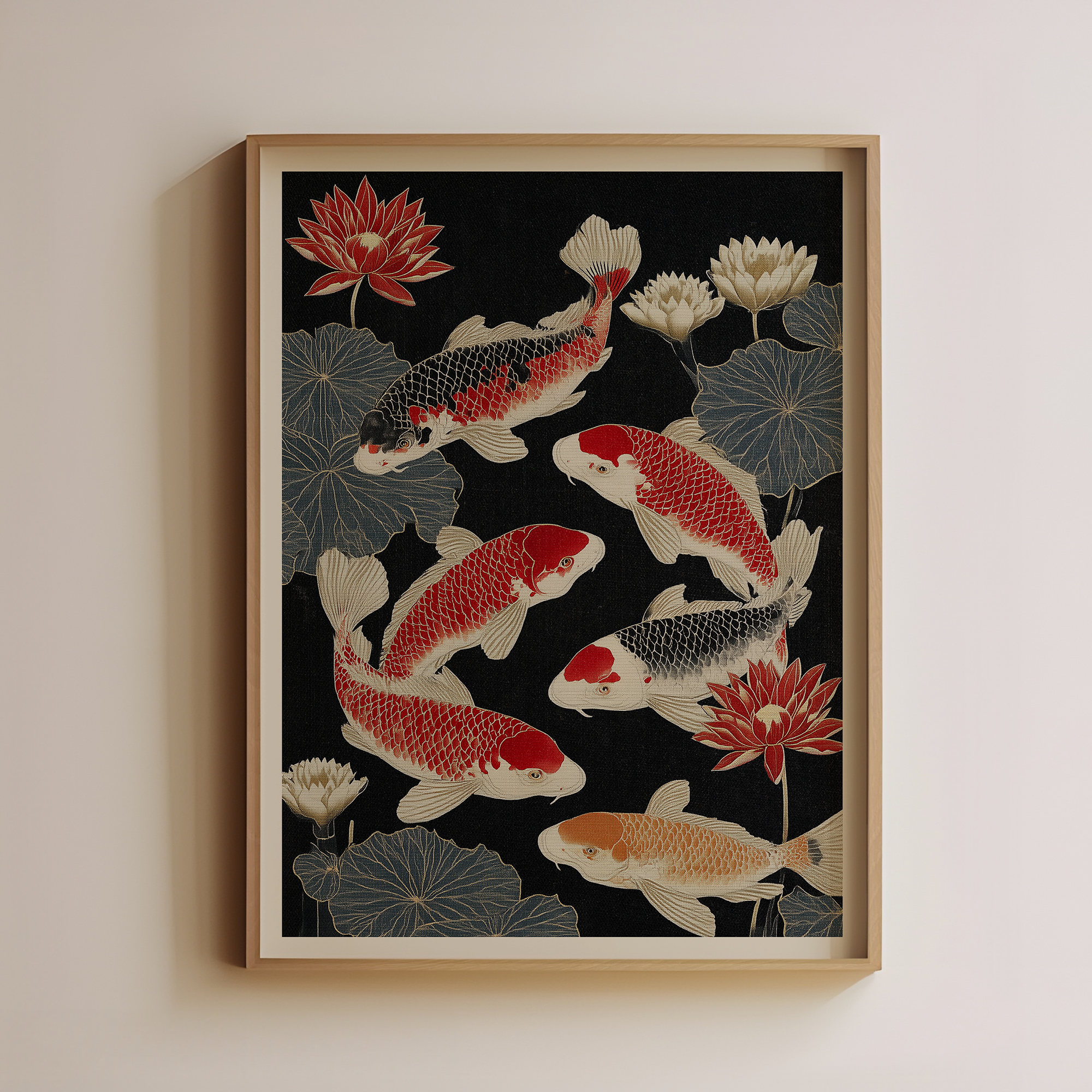 Koi Fish and Water Lily Main image