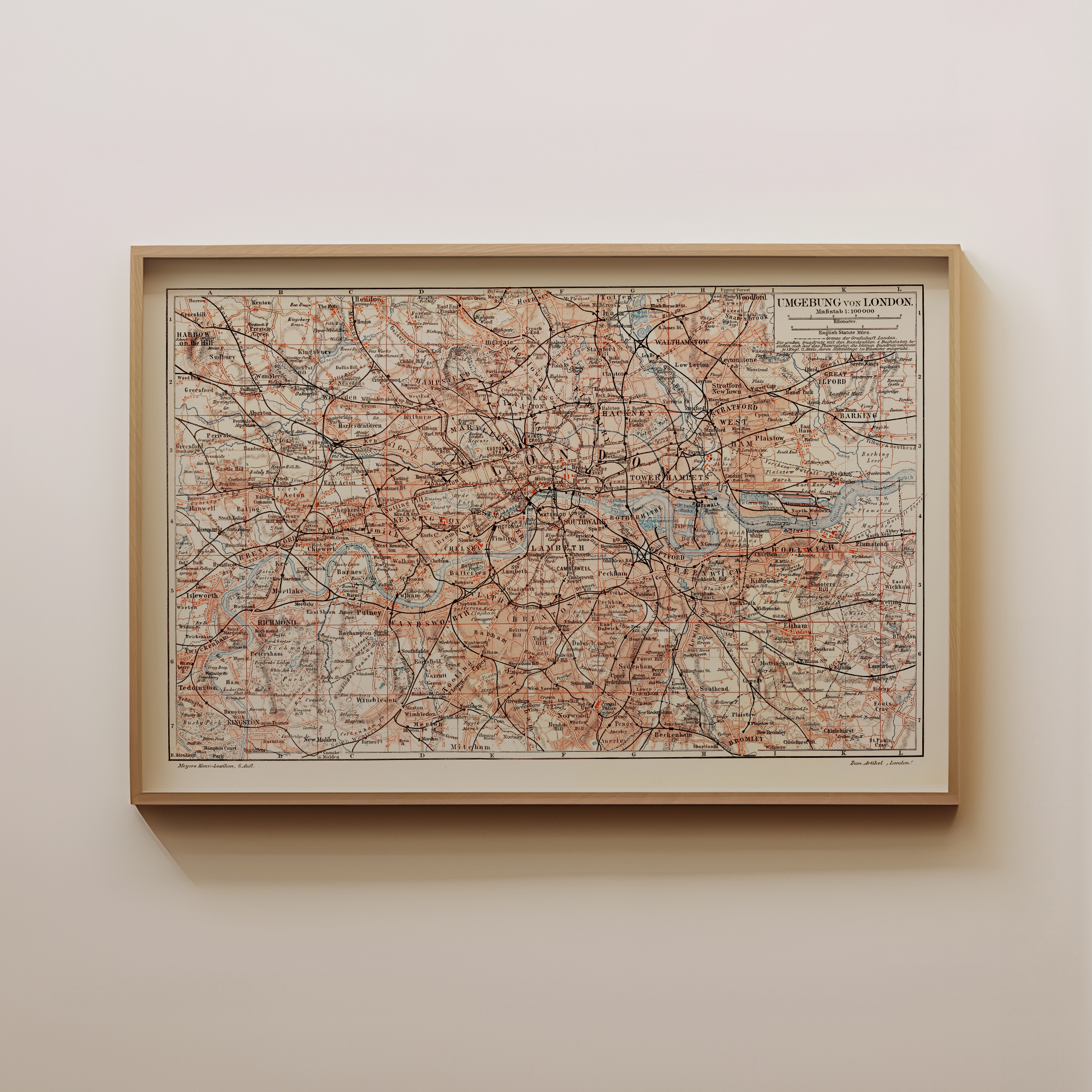 London - Vintage Map