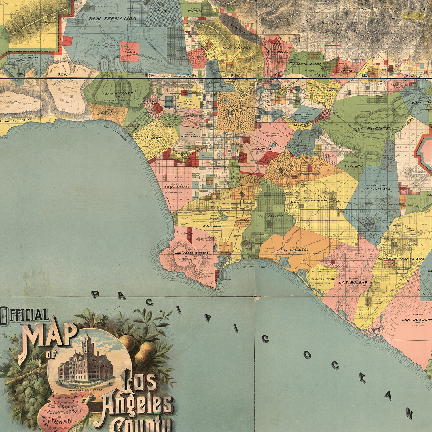 Los Angeles Vintage Map Secondary image