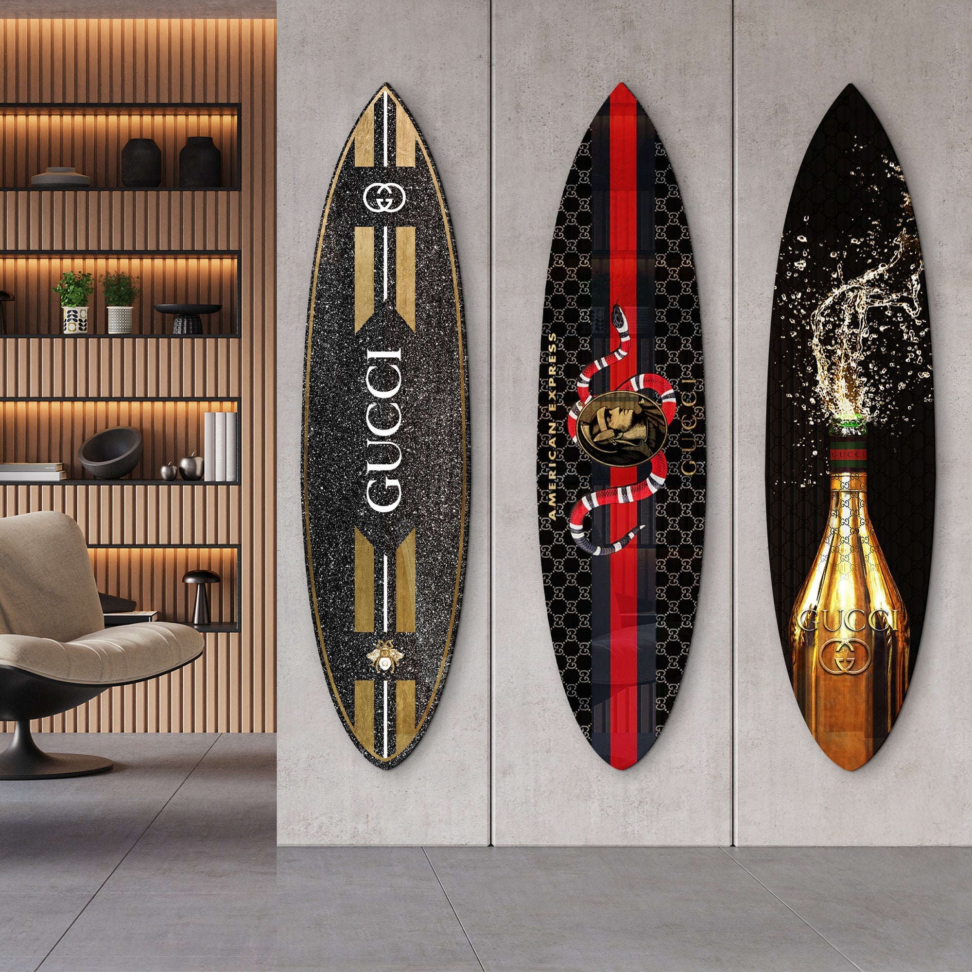 Midnight Luxe | Surfboard Gallery Wall Main image