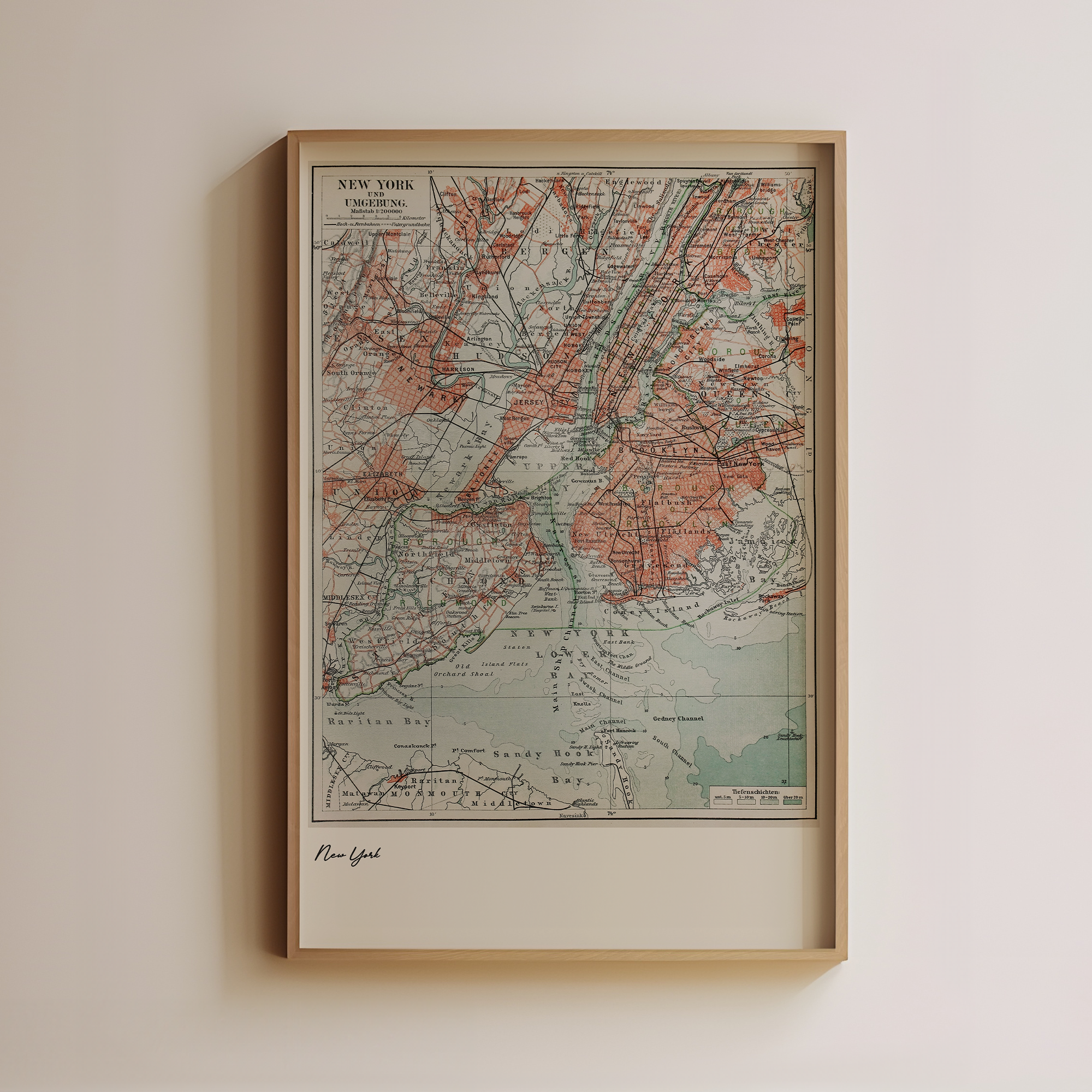 New York City - Vintage Map Main image