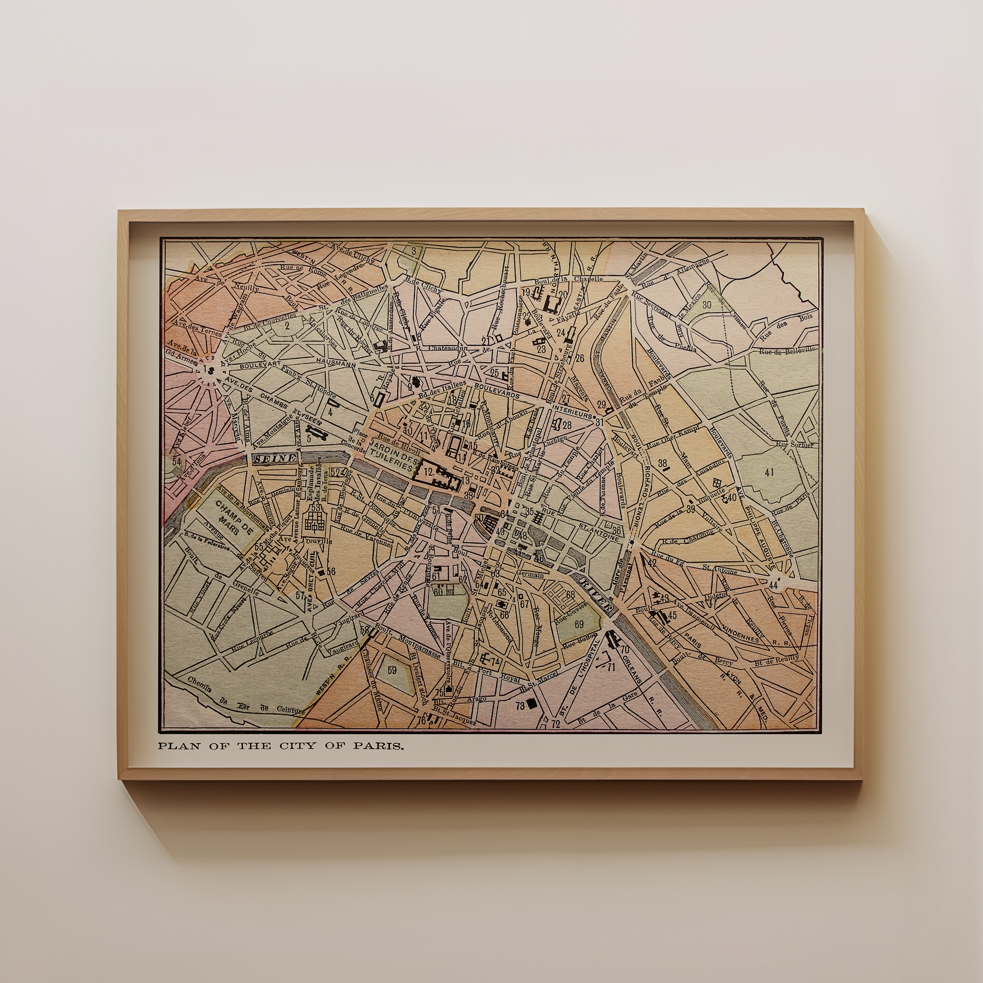 Paris Vintage Map Main image