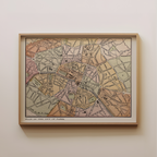 Paris Vintage Map