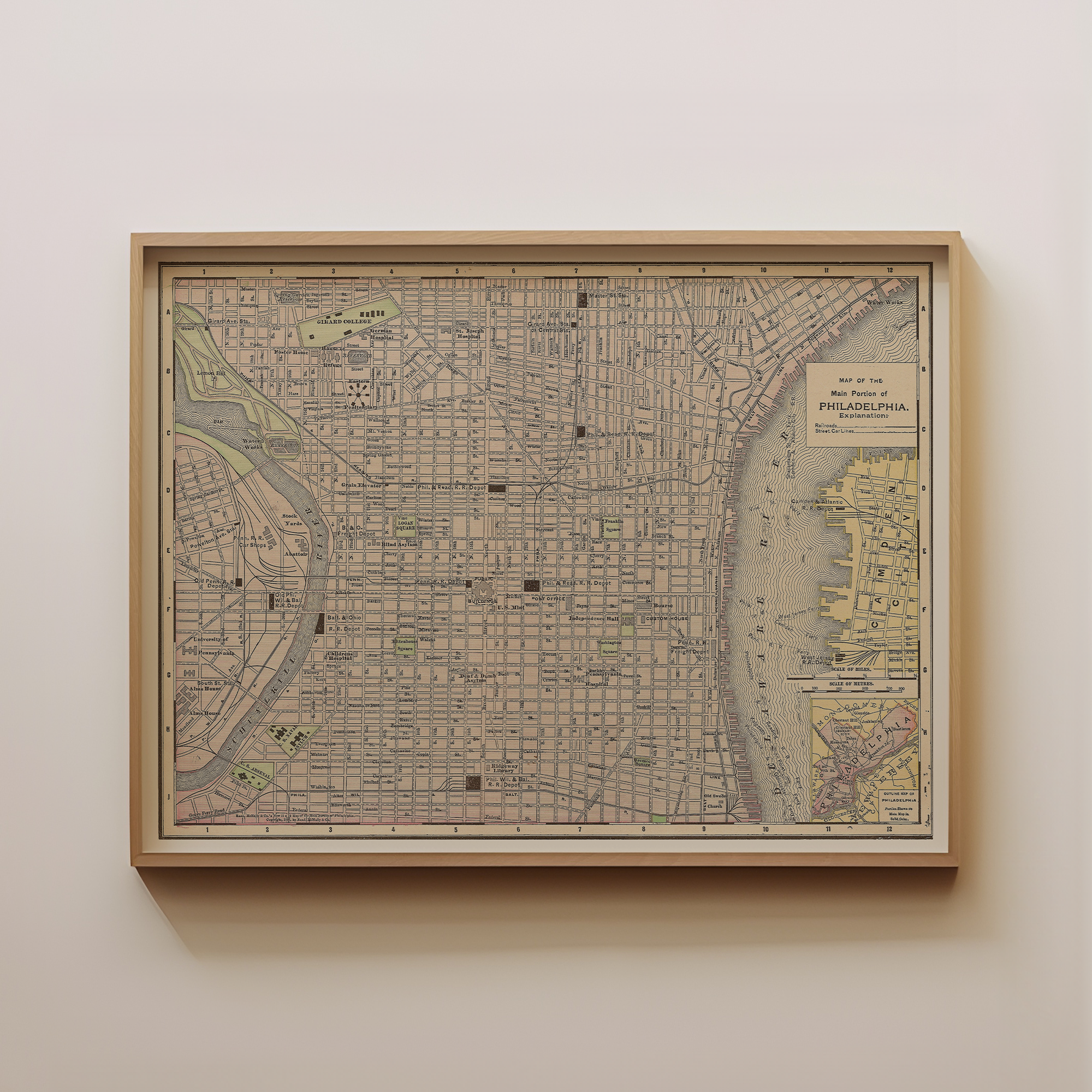 Philadelphia Vintage Map Main image