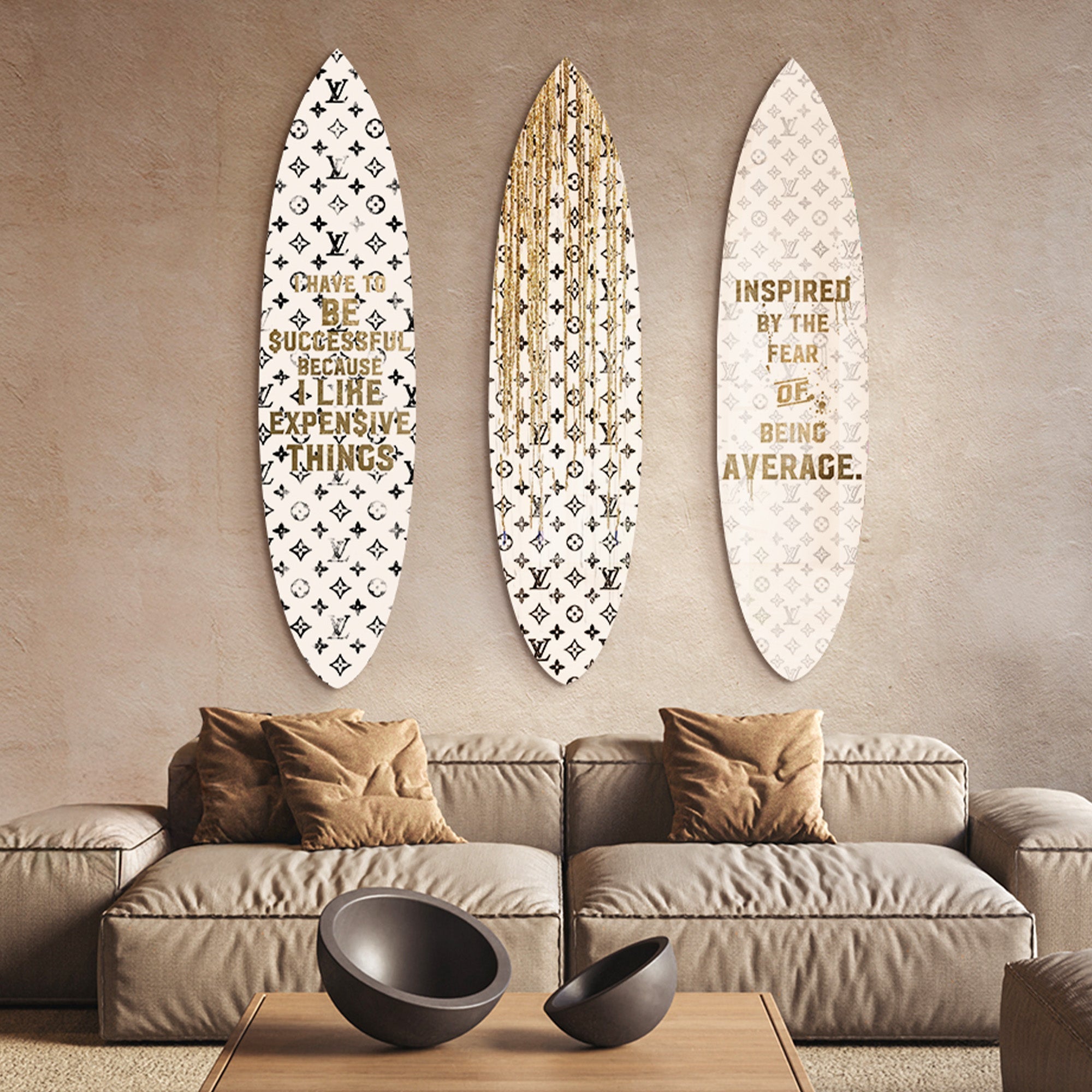 Power Manifested | Surfboard Gallery Wall