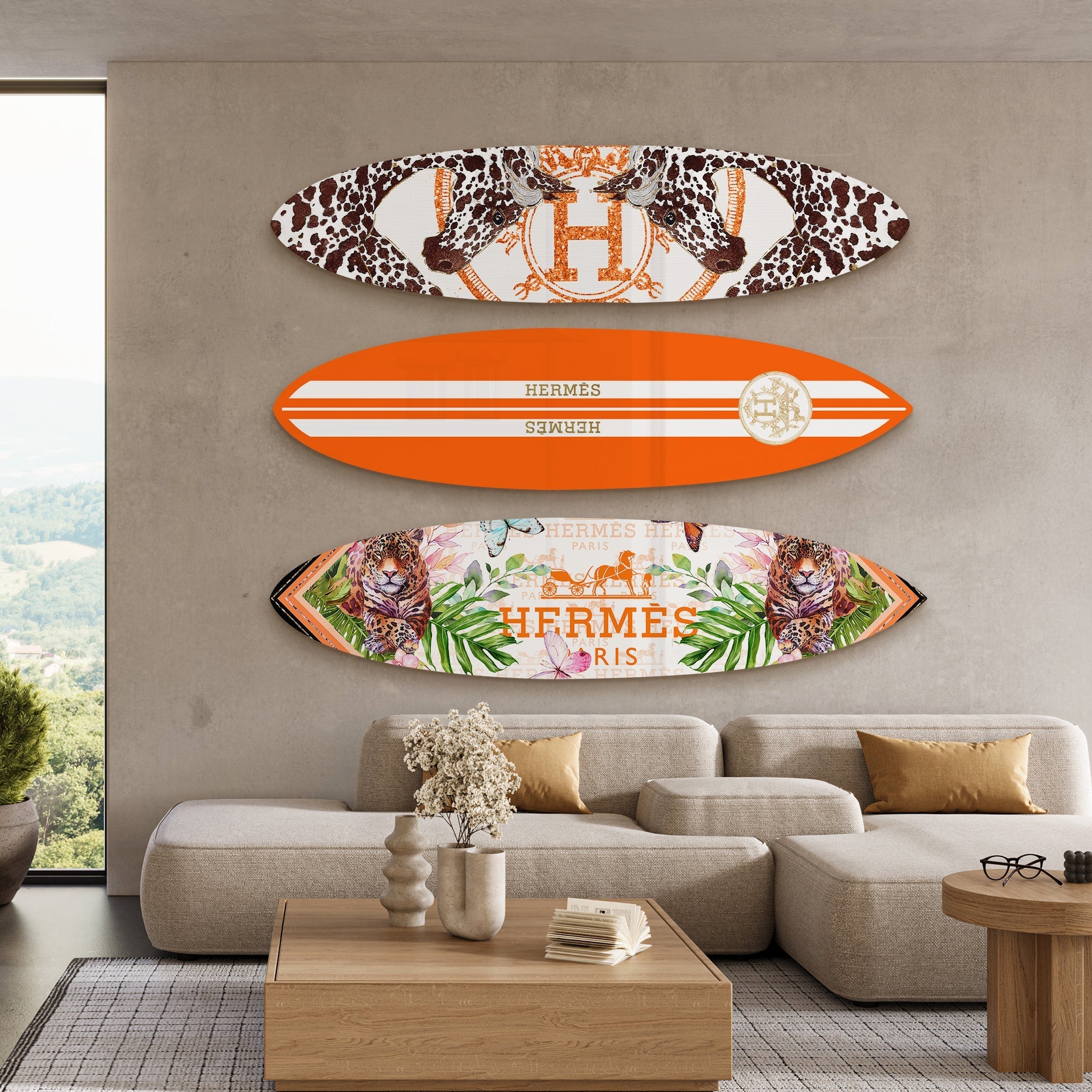 Safari Soirée | Surfboard Gallery Wall