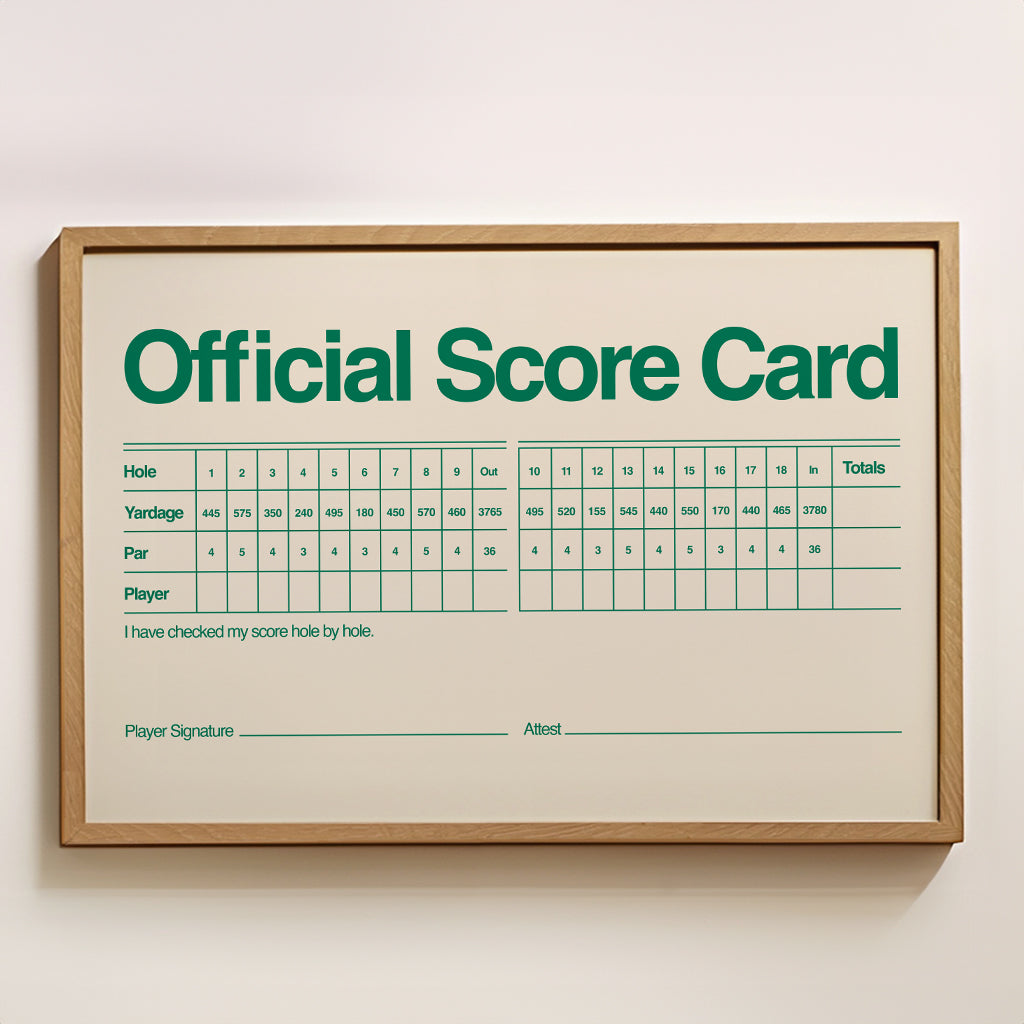 The Masters Score Card Main image